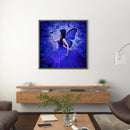 5D DIY Blue Butterfly Fairy Diamond Painting Kits Full Round Drill Wall Decor