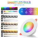 RGB LED Downlight 10W Tuya APP Control Bluetooth-Compatible Smart Lamp Bulb