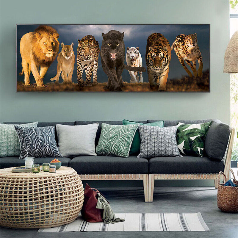 5D DIY Diamond Painting Animals Full Round Drill Rhinestone Home Decoration