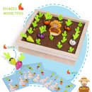 Montessori Toys for Toddlers Carrot Harvest Shaped & Size Matching Game_
