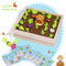 Montessori Toys for Toddlers Carrot Harvest Shaped & Size Matching Game_