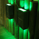2pcs LED Solar Light Smart Light-Control Colorful Wall Lamp Garden Decor Newly