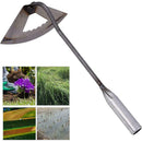 1x All steel Hardened Hollow Hoe Handheld Weeding Rake Vegetables Planting J6T2