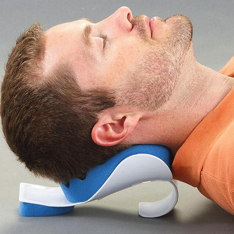 Neck And Shoulder Relaxer Pillow Pain Relief Cervical Supporter Spine M0D2