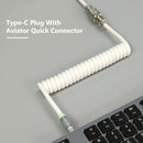 2 in 1 Spring Wire for Mechanical Keyboard Type-C To USB Computer Accessories