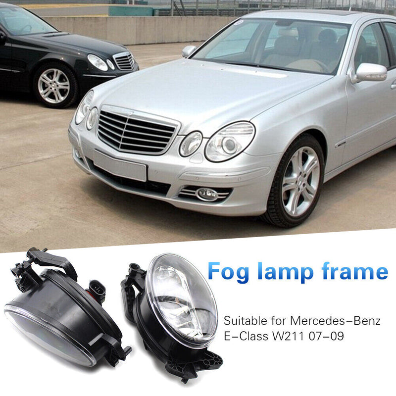 Clear Lens Fog Light with Bulb for Mercedes Benz C CLK CLS E G GL M R SL Clas