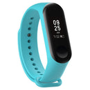 ALLOYSEED Colorful 220mm Silicone Wriststrap Strap Replacement for Miband 3 Band Inte