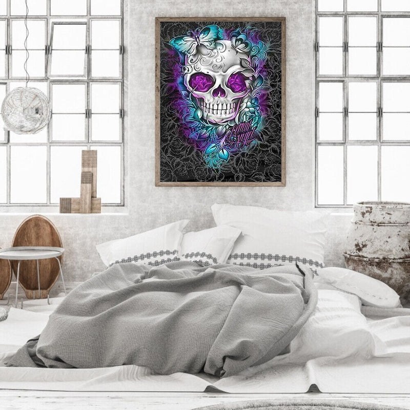Oil Paint By Numbers Picture DIY Drawing Butterfly Skeleton Kit Art work