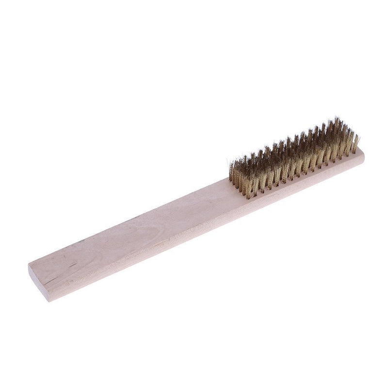 Copper Plating Wire Brush for Cleaning and Polishing Wood Handle DIY Tool