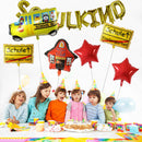 Creative Banners Party Supplies Pull Flag Reusable for School Season Party