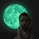 Creative Moon Luminous Wall Stickers Fluorescent Kids Bedroom Decor(Small) Newly