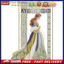 2 Strands Angel Girl Partial Embroidery Stamped Cross Stitch Handmade Home