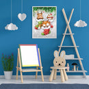 Diamond Painting Christmas Animals Full Round Drill Picture of Rhinestone Kit