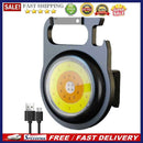 Multi-functional LED COB Flashlight Keychain for Camping Work Light Corkscrews