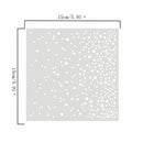 Decorative Drawing Paper Embossing Falling Snow Stencil Template Scrapbooking