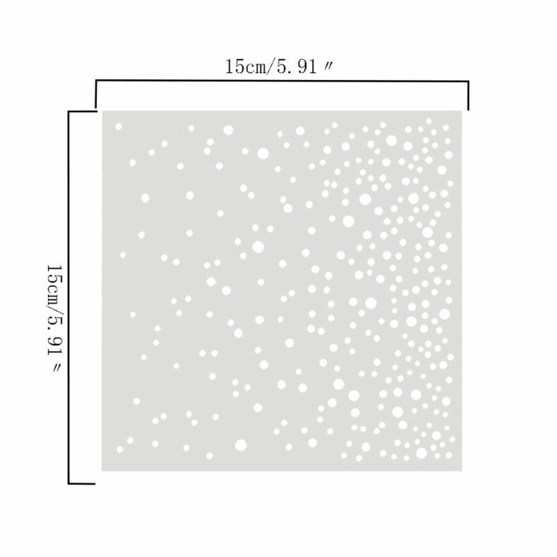 Decorative Drawing Paper Embossing Falling Snow Stencil Template Scrapbooking