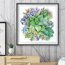 5D DIY Full Drill Diamond Painting Succulent Embroidery Craft Needlework De