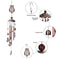 Animal Wind Chime Outdoor, Wind Bell Tubes, for Garden, Yard (Owl) Newly