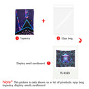 Mushroom World Fluorescent Tapestry Wall Hanging Carpet Cloth (100x75cm)