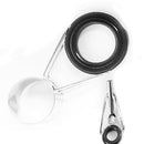 7pcs Fishing Rod Guide Top Ring Circle Pole Line Guides Eyes Fishing Access