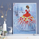 5D DIY Diamond Painting Partial Special Shape Drill Ballet Girl Picture Wal