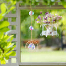1/5pcs Moon Sun Heart Ball Light Catcher Home Courtyard Hanging Rainbow Mak