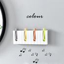 Wall Mounted Towel Hook Hanger Piano Keys Clothes Storage Organizer Rack Shel