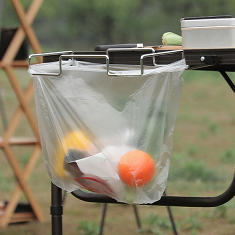 Outdoor Camping Portable Foldable Table Storage Net Shelf Bag for Picnic BBQ