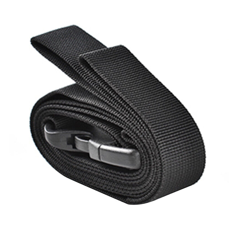 Outdoor Camping Cargo Storage Tied Belt Travel Luggage Buckle Strap (Black)