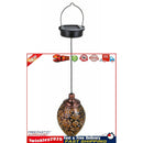 Solar Hanging Lights, Olive Shaped, Waterproof, Garden Metal Art LED Lamp Newly