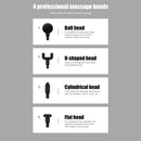 Mini Portable Fascial Gun Electric Body Massager Muscle Pain Relief (Black)