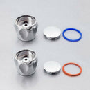 2Pcs/Set Replacement Hot And Cold Tap Top Faucet Handle Knob Red+Blue