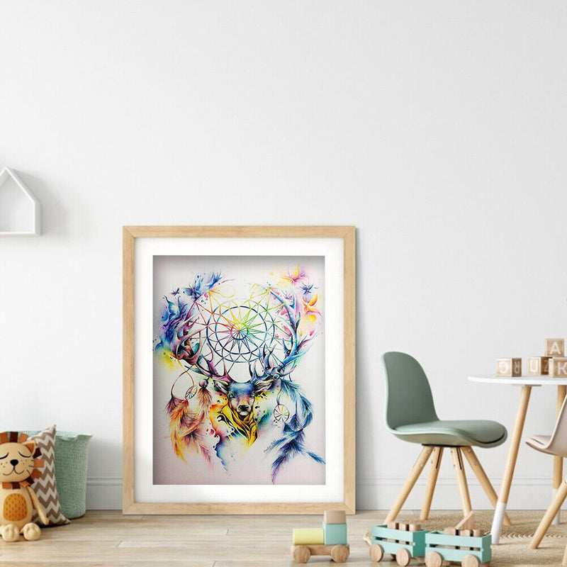 5D DIY Part Special Shaped Drill Diamond Painting Deer dreamcatcher