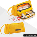 Portable Pen Bag-Linen Big Capacity Stationery Bag Cosmetic Bag for Boys Girl