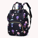 Fashion Women Printing Mummy Diaper Bag Nappy Large Handbag (Black Balloon)