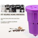 Keurig Refillable Reusable Coffee Capsule K Cap Filter Basket Pod (Purple)