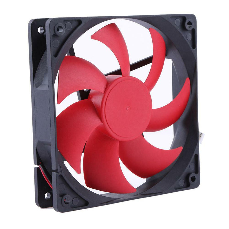 12cm 120mm DC 12V 1800R 120x120x25mm 2-Pin CPU Cooling Fan Sleeve Bearing for PC