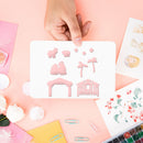 Farm Series Metal Cutting Dies Transparent Seal Stamp for DIY Scrapbooking Craft