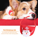 Warm Dog Winter Decorative Clothes Pet Hat Collar Bib Christmas Costume Cospa