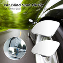 360 Degree HD Blind Spot Mirror Adjustable Wide Angle Rimless Driving Safety