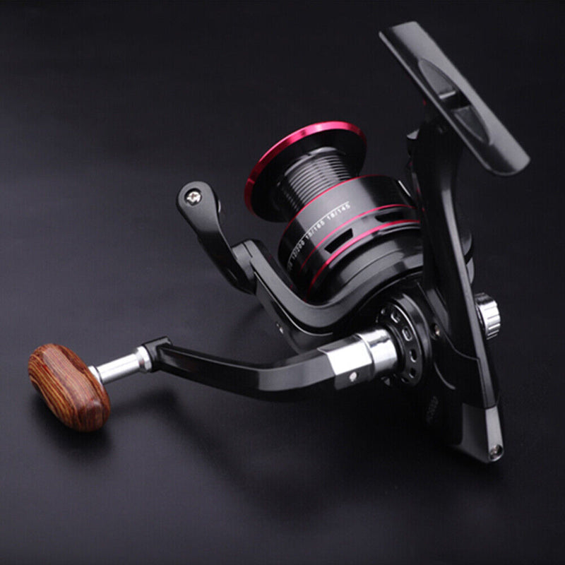 Wooden Handle Spinning Fishing Reel 8kg 12BBs Spool Fish Wheel (HC3000)
