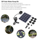 5W 5V Solar Water Pumps Kit Pond Water Sprinkler Sprayer for Bird Bath Garden