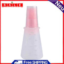Portable Silicone Oil Dispenser Bottle with BBQ Grill Oil Brushes for Kitchen