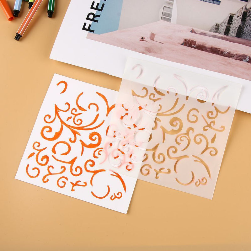 DIY Craft Geometric patterns Layering Stencils Painting template Scrapbooking