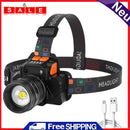 LED Headlamp Power Bank Smart Wave Induction 300lm 3 Mode Outdoor Safety Torch