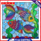 DIY Partial Drill Special Shape Fish Rhinestone Drawing for Home Decoration