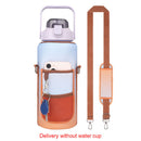 #A 2L Water Bottle Kettle Handheld Water Cups with Adjustable Shoulder Straps