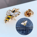 Cute Cartoon Bee Kind Enamel Pin Honey Bee Animal Badge Brooch Pins Jewelry Gift