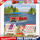 Lakeside Lounge Oil Paint By Numbers DIY Handpainted on Canvas Wall Arts