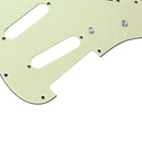 3Ply SSS 11 Holes Strat Electric Guitar Pickguard for FD (Dark Green)